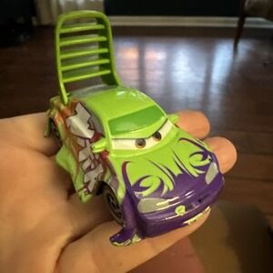 Disney Cars DJ Delinquent Road Hazards‎ Tuner Blue Diecast Race Car